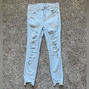 American Eagle Hi rise Jegging crop